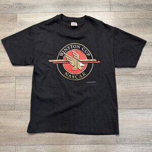 Vintage 1993 NASCAR Winston Cup T-Shirt Hanes Heavyweight Men’s Large Black